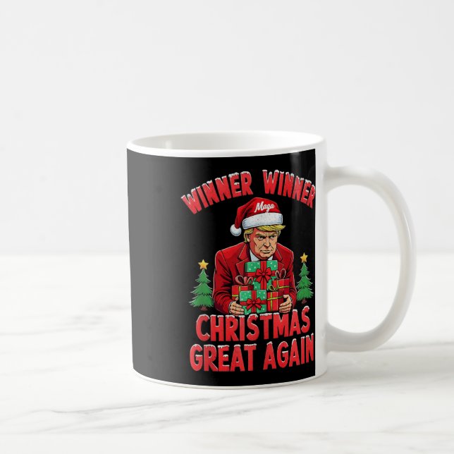 Humor Funny Trump Winner Winner Christmas Great Ag Coffee Mug (Right)