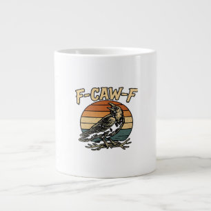 Humor Gothic F-Caw-F Funny Crow Essential Creative Giant Coffee Mug