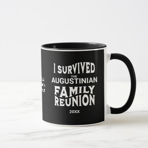 Humor I Survived Family Reunion Personalized Mug