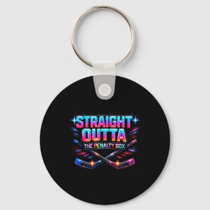 Humor Ice Hockey Straight From The Penalty Box 2 Keychain