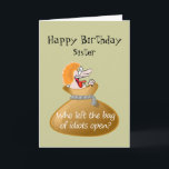 Humor Idiot Free Birthday for your Sister Card<br><div class="desc">Is your Sister stressed?  Here's an Humorous Idiot Free Birthday card wish for your Sister</div>