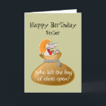 Humor Idiot Free Birthday for your Sister Card<br><div class="desc">Is your Sister stressed?  Here's an Humorous Idiot Free Birthday card wish for your Sister</div>