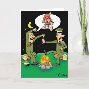 Humor In Uniform funny Miltary joke card. Card