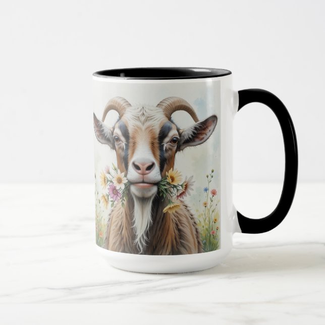 Humor Lovable Old Goat, Animal, Farm Pet Mug (Right)