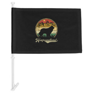 Humor newfoundland gift Present for dog lover Car Flag