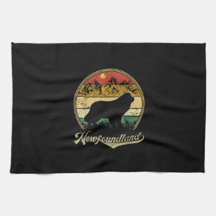Humor newfoundland gift Present for dog lover Kitchen Towel