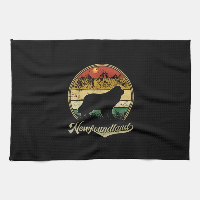 Humor newfoundland gift | Present for dog lover Kitchen Towel (Horizontal)