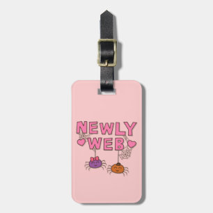 Humor Newly Web Spiders Newly Wed Puns Luggage Tag