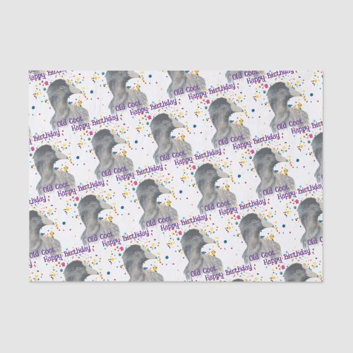 Humor Old Coot Waterbird Fun Idiom  , Animal Tissue Paper