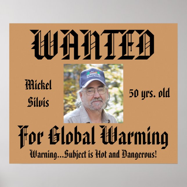 Humor Personalized Wanted Poster (Front)