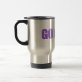 Humor Purple Bold Font Go Away Topography Travel Mug (Left)