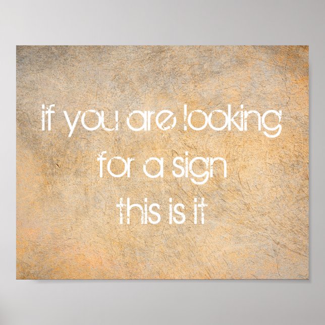 humor quote text on distressed sepia poster (Front)