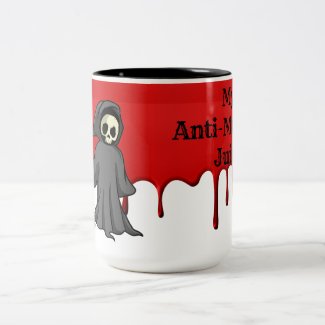 Humor Reaper Anti-Murder Juice Two-Tone Coffee Mug