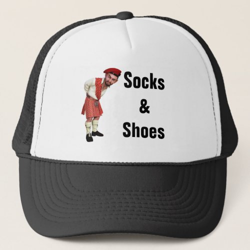 Humor Scottish Kilt Wearers Socks  Shoes Retort Trucker Hat