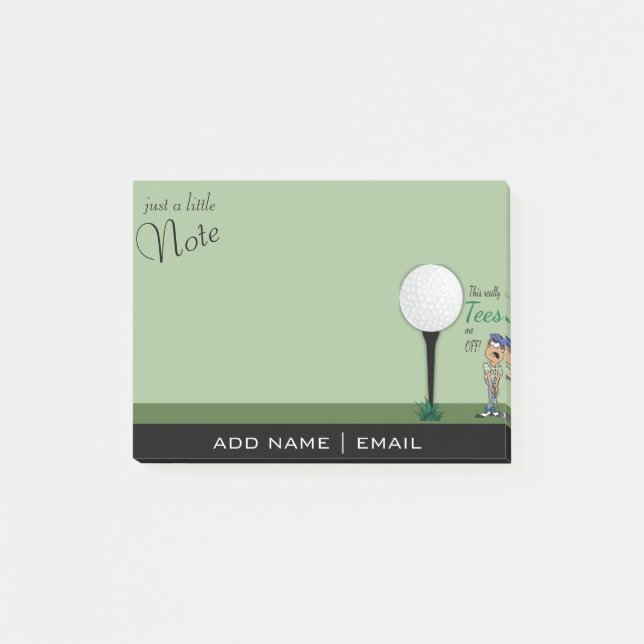 Humor Tees Me Off Golfer Post-it Notes (Front)