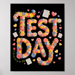 Humor test day everything is fine stem history poster