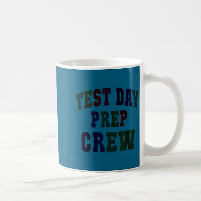 Humor test day prep crew bruh science math coffee mug (Right)
