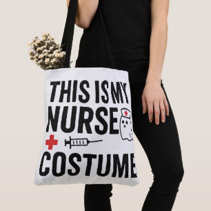 Humor This Is My Nurse Halloween Costume Tote Bag