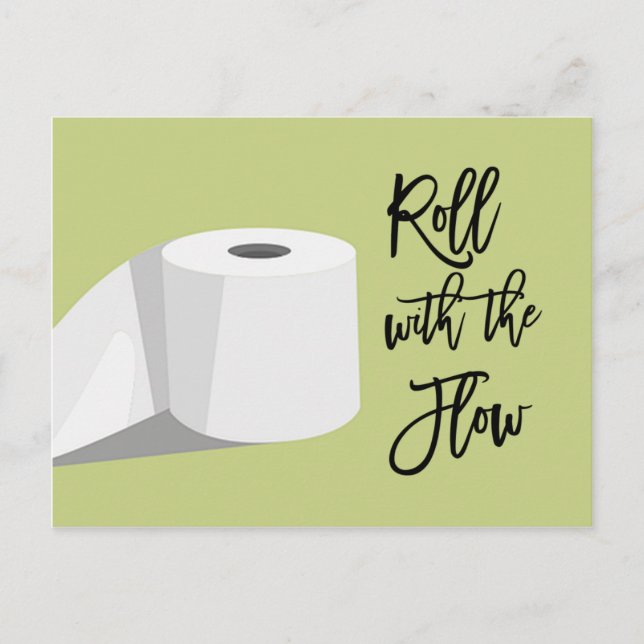 Humor Toilet Paper Posteponed Wedding Announcement (Front)