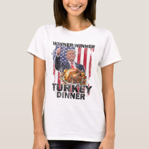 Humor Trump Vance Winner Winner Turkey Dinner Than T-Shirt