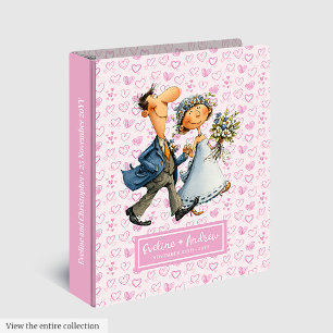 Humor Wedding Couple Ring Binder Quirky Photo Gift