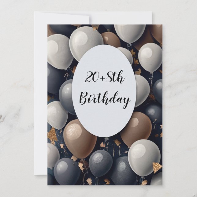 Humorous 28th invitation (Front)