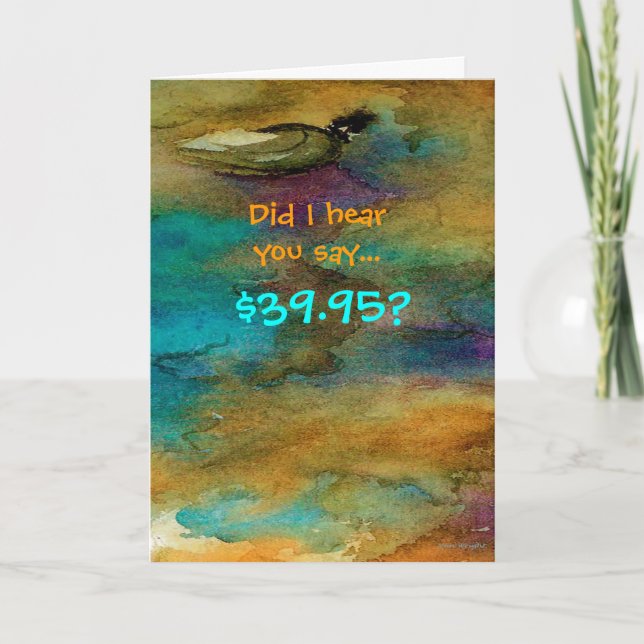 Humorous 40 Year Old Birthday Card (Front)