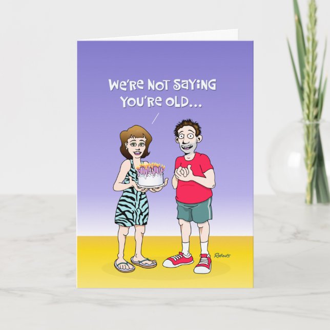 Humorous 45th Birthday Card (Front)
