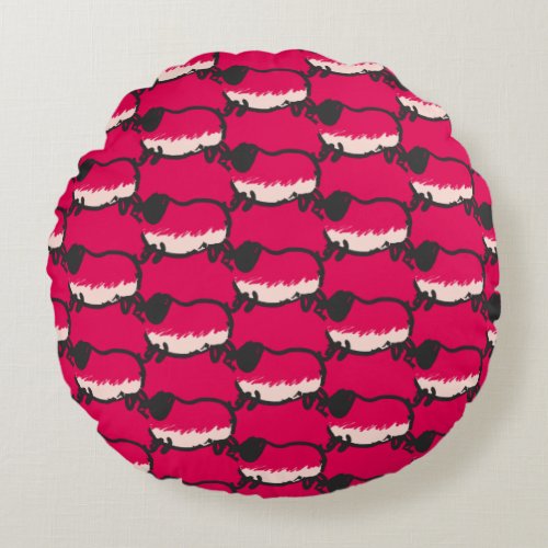 Humorous 4 Pig Year 2019 Choose Color Round P Round Pillow