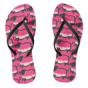 Humorous 4 Pig Year 2019 Choose Color Woman FF Flip Flops