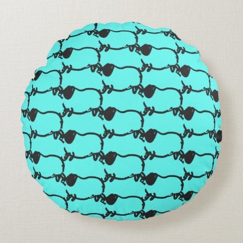 Humorous 5 Pig Year 2019 Choose Color Round P Round Pillow