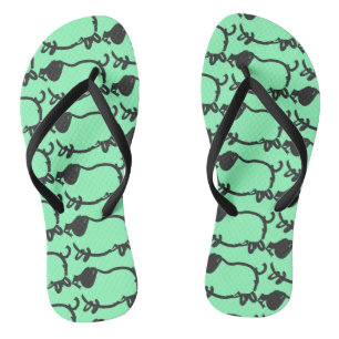 Humorous 5 Pig Year 2019 Choose Color Woman FF Flip Flops