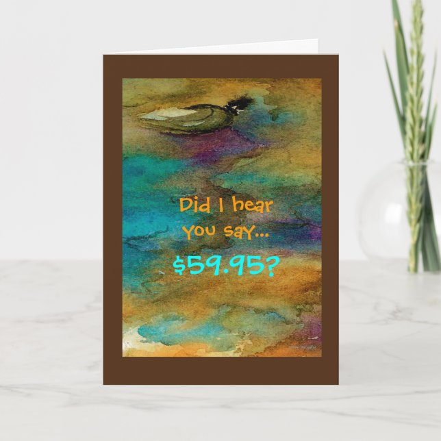 Humorous 60th Birthday Card (Front)