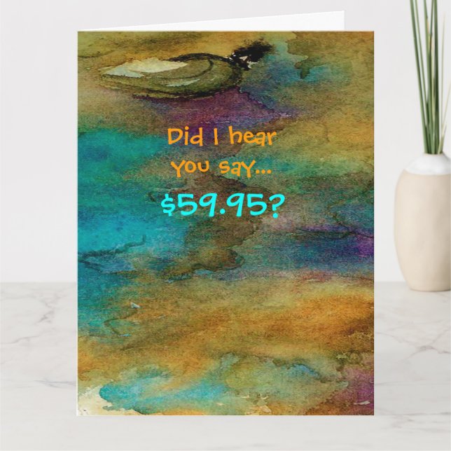 Humorous 60th Birthday Card (Front)