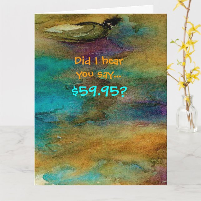 Humorous 60th Birthday Card (Yellow Flower)