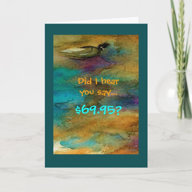 Humorous 70th Birthday Card (Front)