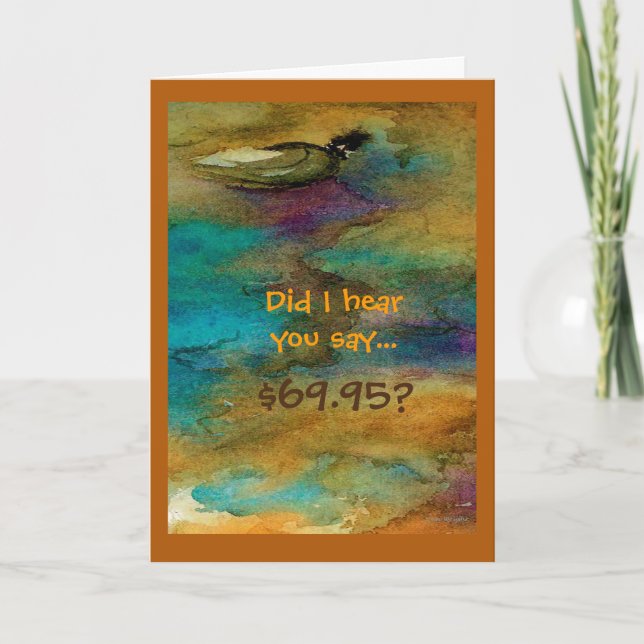 Humorous 70th Birthday Card (Front)