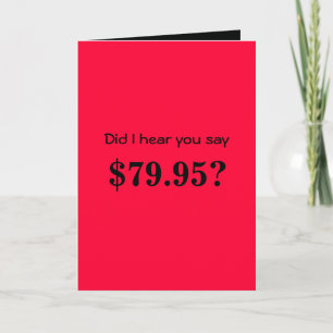 Humorous 80th Birthday Card