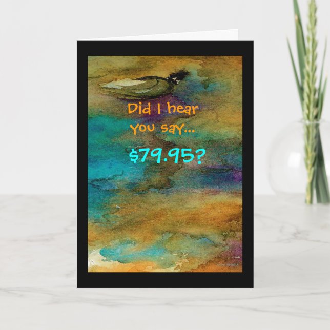 Humorous 80th Birthday Card (Front)