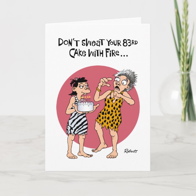 Humorous 83rd Birthday Card (Front)