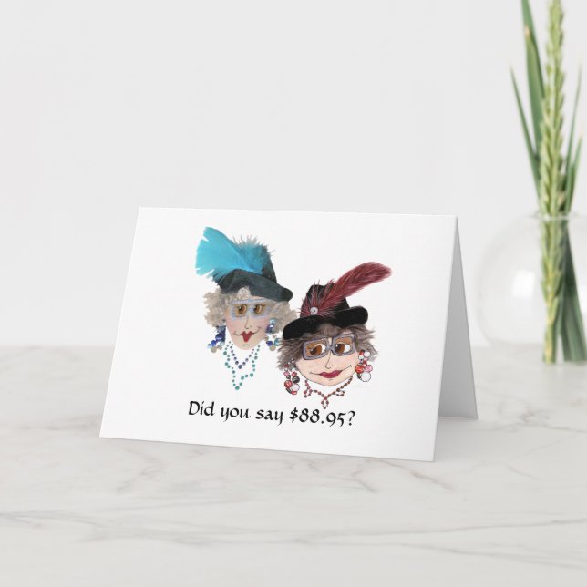 Humorous 89th Birthday for Woman Card (Front)