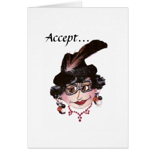 Humorous Accepting Lady Card