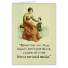 Humorous Ackermann Mother and Son Blank Inside