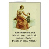 Humorous Ackermann Mother and Son Blank Inside (Front)