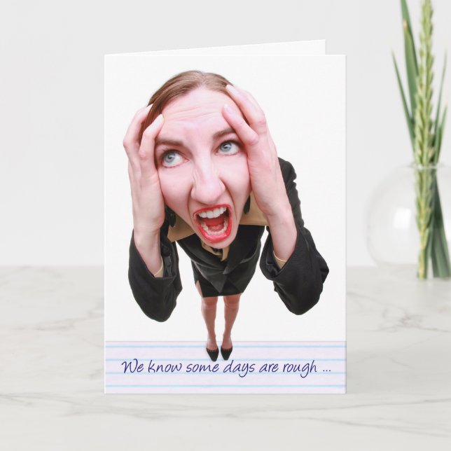 Humorous Administrative Professionals Day Stresse Card (Front)