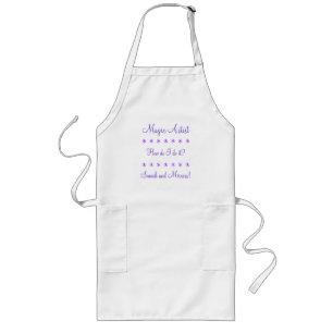 Humorous Amateur Artist Smock Clever Witty Long Apron