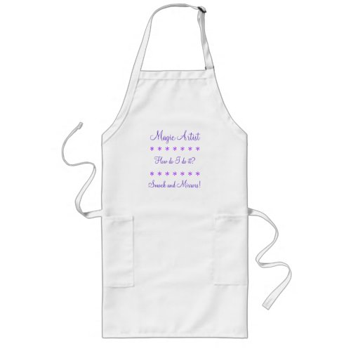 Humorous Amateur Artist Smock Clever Witty Long Apron
