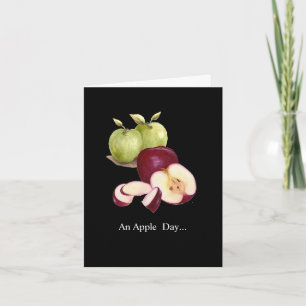 Humorous An Apple a Day get well Card