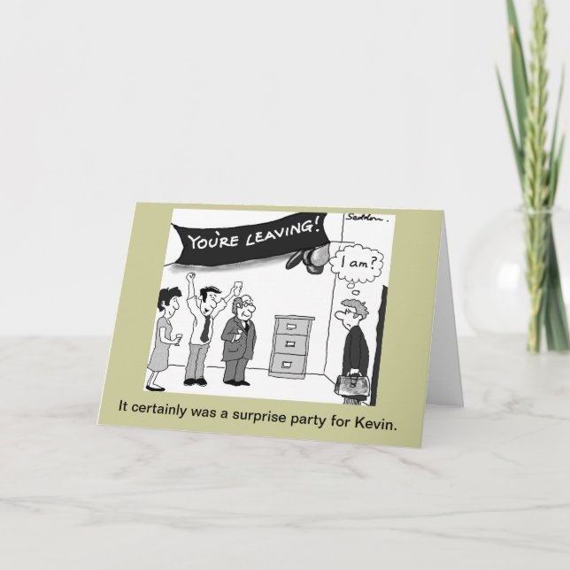 Humorous and original cartoon by Mike Seddon. Card (Front)