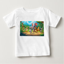 Humorous Animal Party Double-Sided T-Shirt